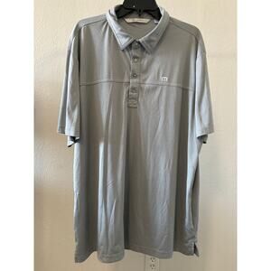 Travis Mathew Polo Shirt Mens Size 2XL Grey